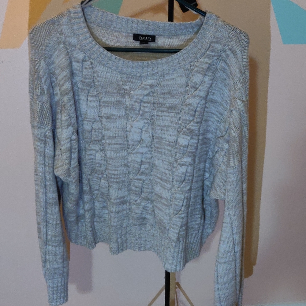 A brownish Gray cropped sweater